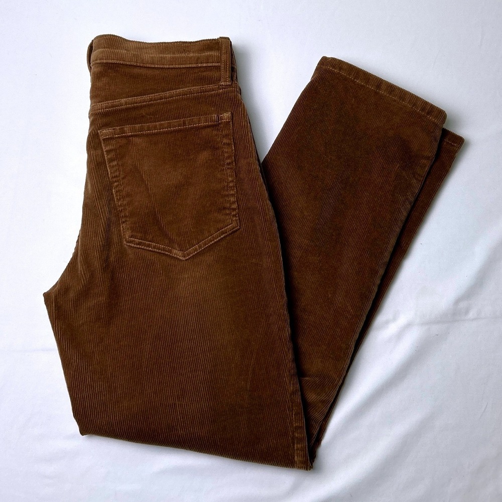 Banana Republic Womens High Rise Straight Corduroy Jeans Size 4/27 Brown Preppy